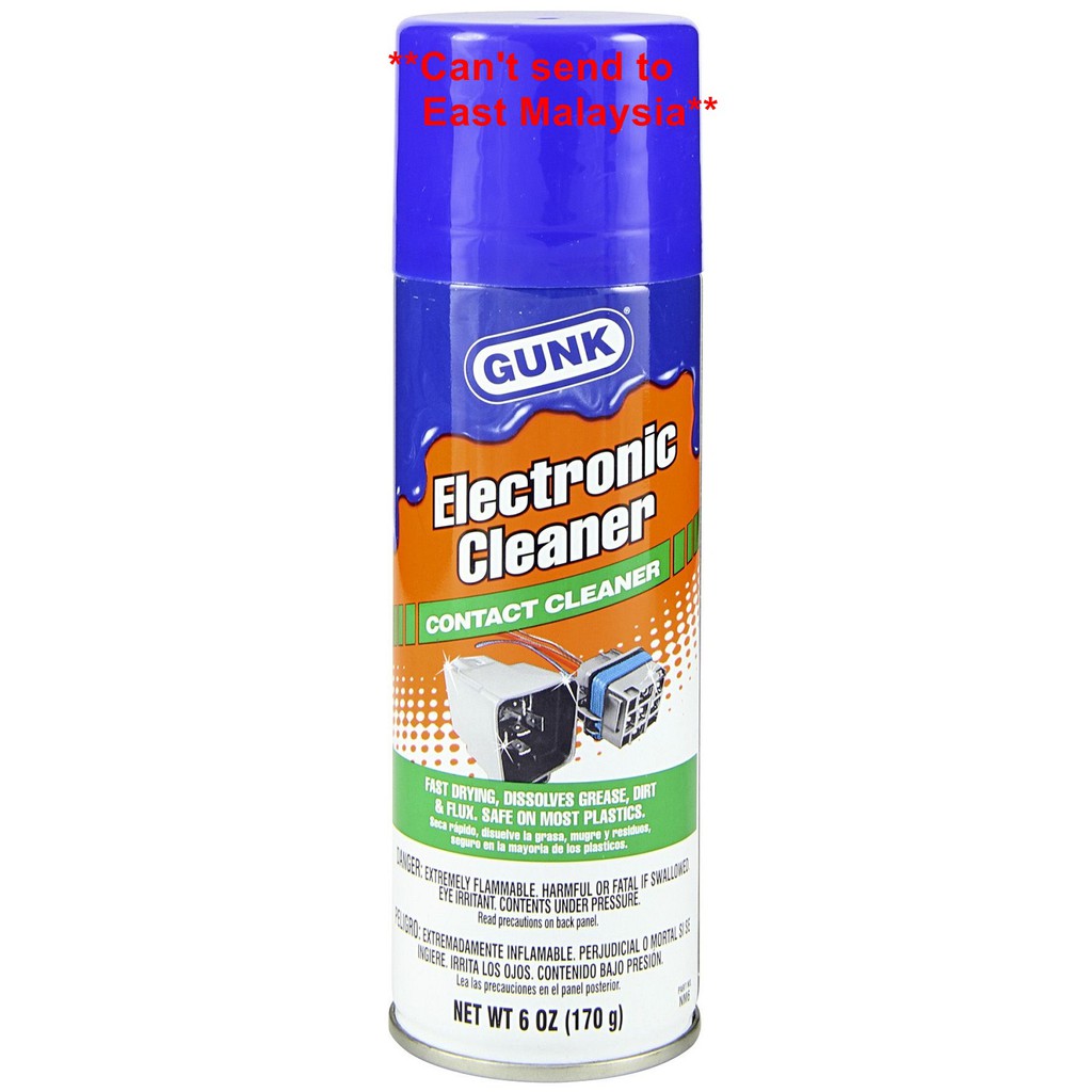 Gunk Electronic Cleaner Contact Cleaner 6 Oz 170g Can T Send To East Malaysia