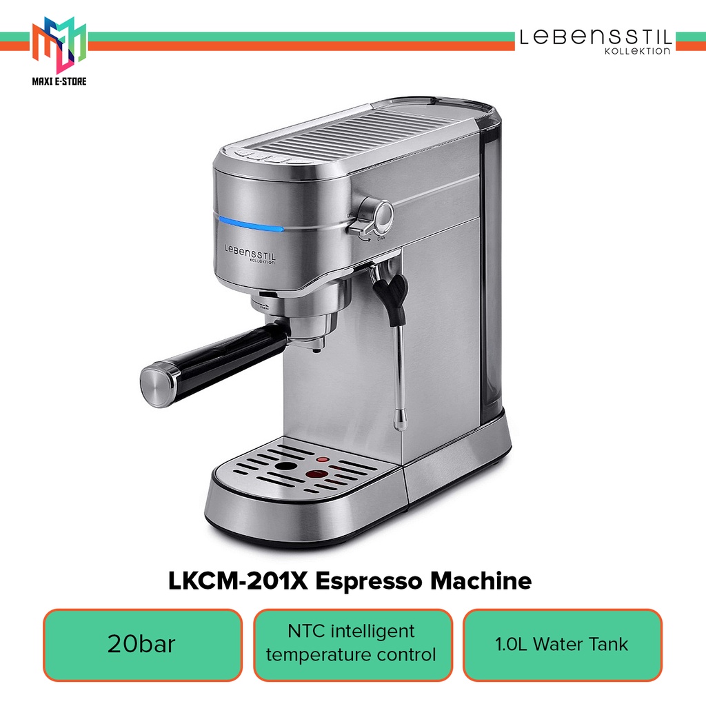 Lebensstil LKCM201X Kollektion 20 Bar Pressure Espresso Machine
