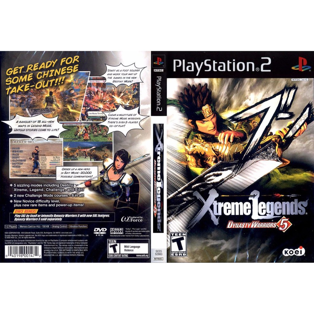 PS2 Dynasty Warriors 5 Xtreme Legends | Shopee Malaysia