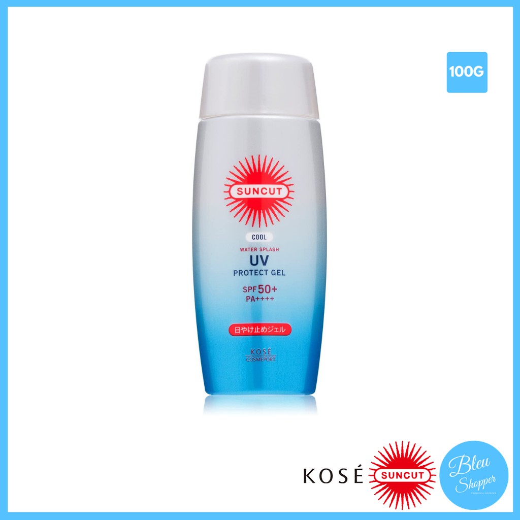 Kose Suncut Protect UV Sunscreen Series Cool Water Splash UV Protect Gel SPF50+ PA++++ [100g