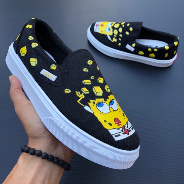vans spongebob black