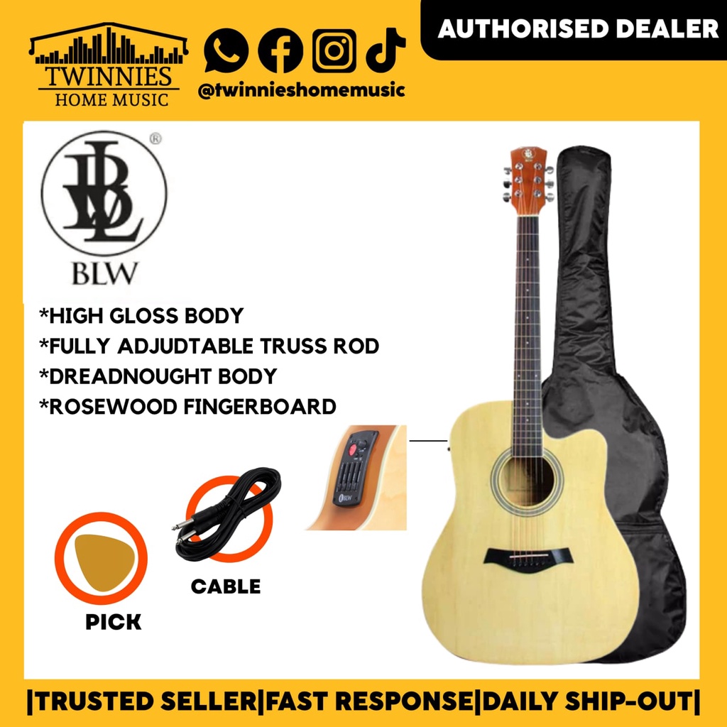 BLW SD410EQ SEMI ACOUSTIC GUITAR Shopee Malaysia