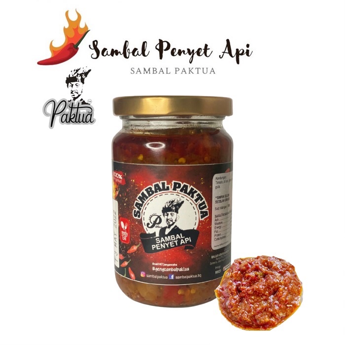 Paktua Sambal Penyet Api Pedas 450gram Shopee Malaysia