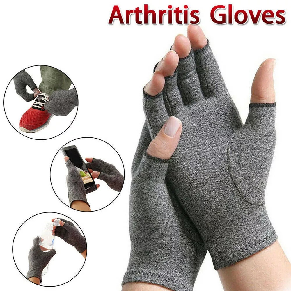 1 Pair Anti Arthritis Health Compression Therapy Gloves Rheumatoid Hand