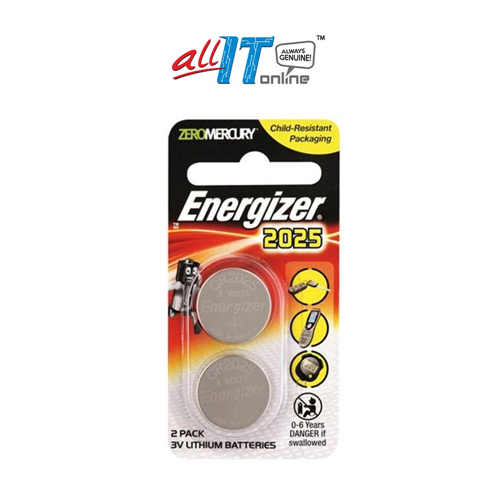 Energizer CR2025 Lithium Battery (3V x 2 Pcs) Shopee Malaysia
