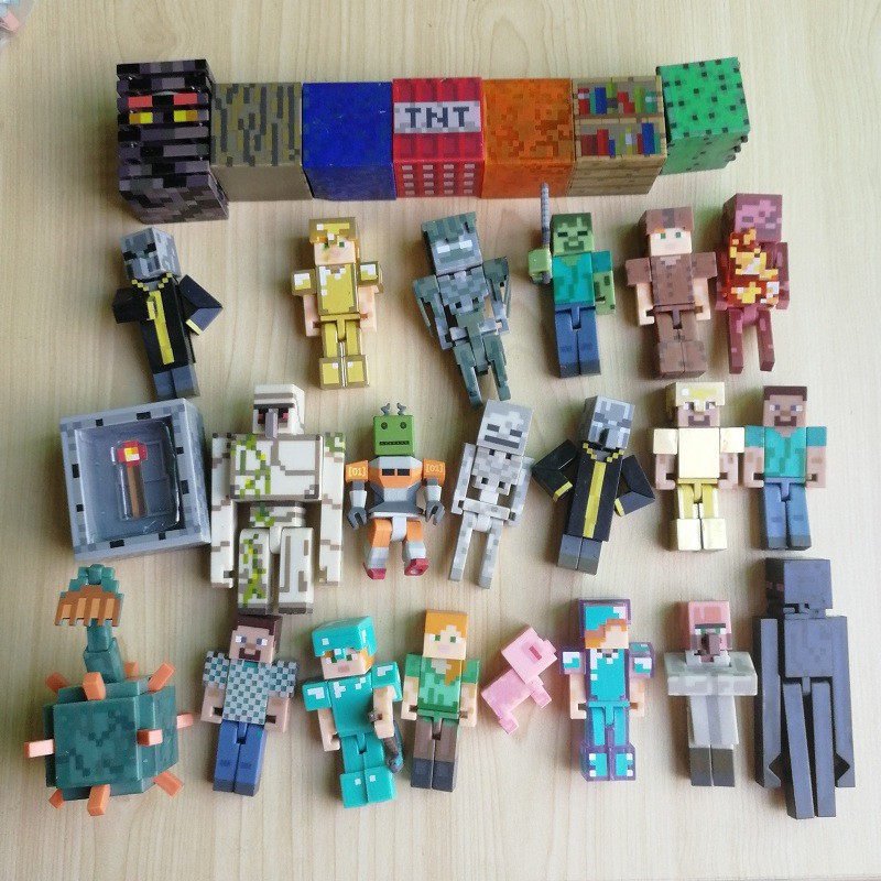 Buy Set Aksi Mainan Minecraft Creeper Stveve Lego Kreatif Untuk Kanak-Kanak  | Seetracker Malaysia