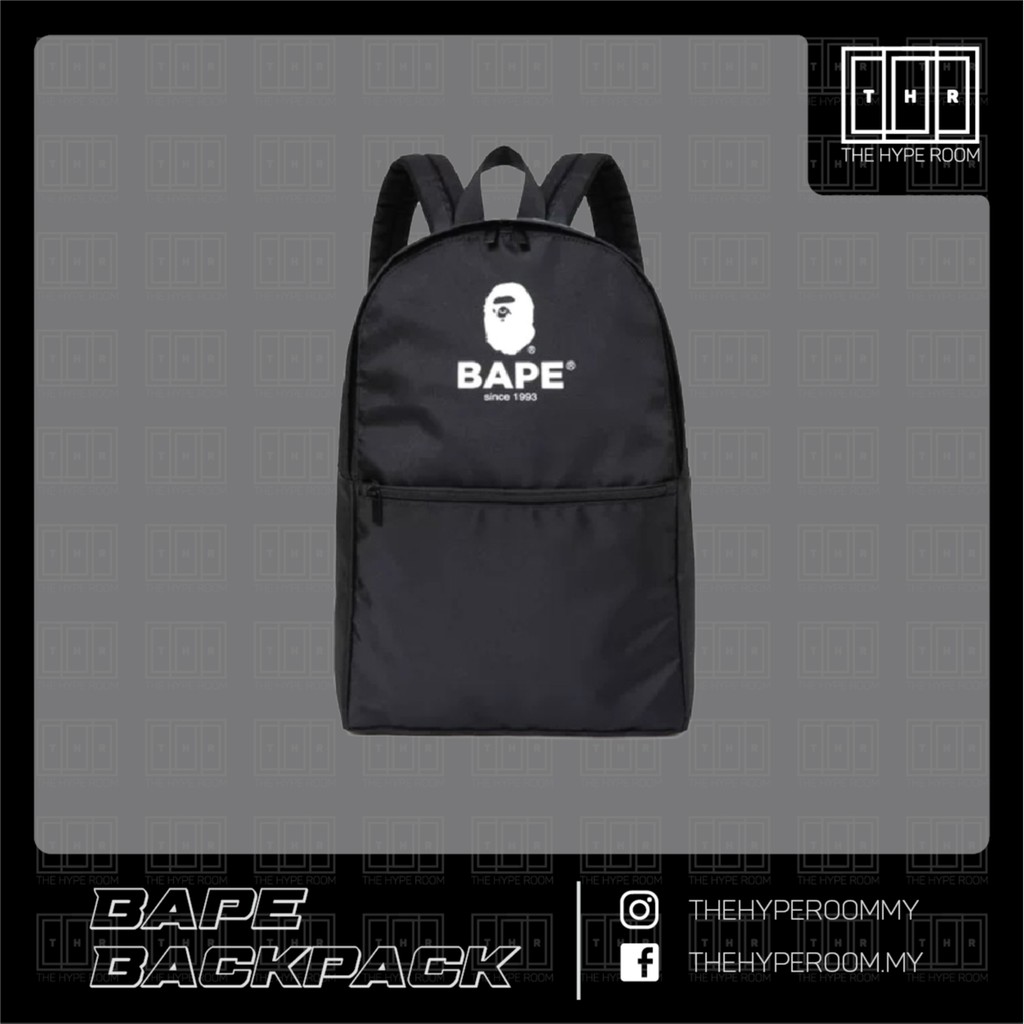 Ready Stock Bape A Bathing Ape Backpack 19 School Bag Travel Magazine Japan E Mook Appendix Bag Without Box Shopee Malaysia