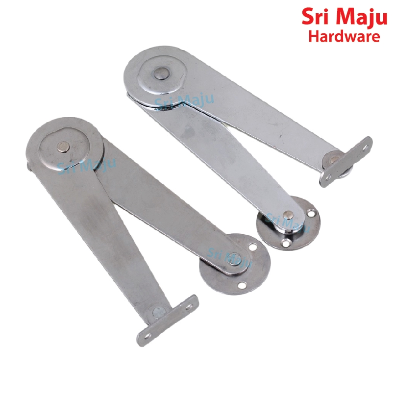 Maju 9 Inch 567 Stay Furniture Flip Lid Open Down Door Stay Cabinet Hinge Stay Ensel Engsel Pintu Perabot