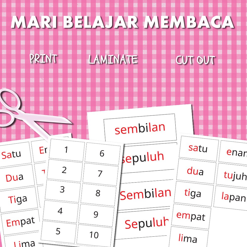 Buy 030 Softcopy Pdf Mari Belajar 1 10 Satu Hingga Sepuluh Flashcard Kad Imbasan Nombor Seetracker Malaysia