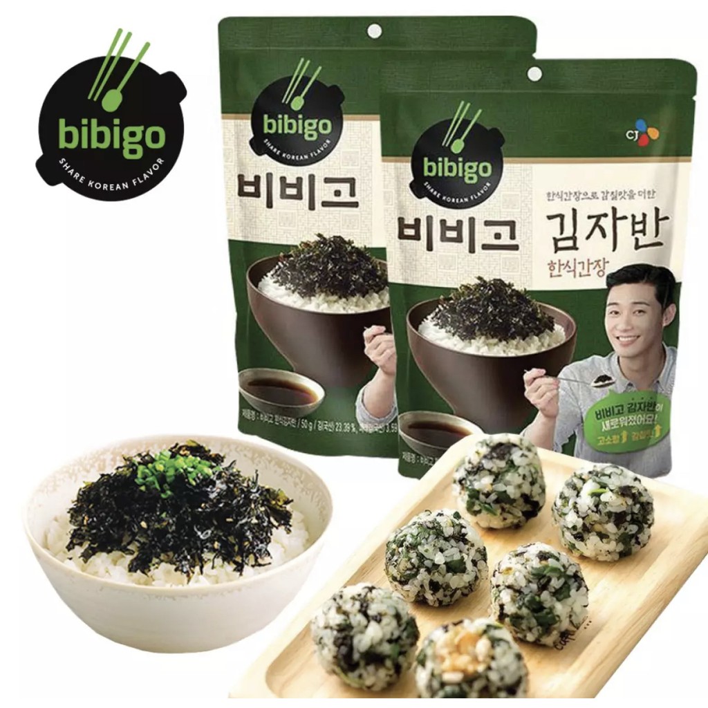 CJ Bibigo Korea Seaweed Flakes Soy Sauces Flavour 韩国CJ必品阁酱油海苔酥碎拌饭沙拉寿司料零食50g  | Shopee Malaysia