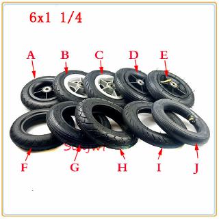 6x1 1 4 Wheel Tyre 6 Inch Pneumatic Solid Tire Motorcycle Scooter Wheel With Hub With Inner Tube Shopee Malaysia