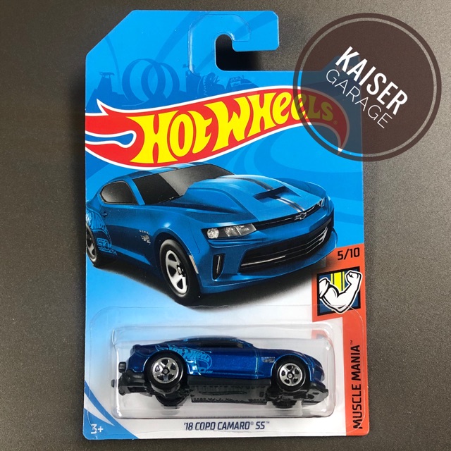 hot wheels 18 camaro ss blue