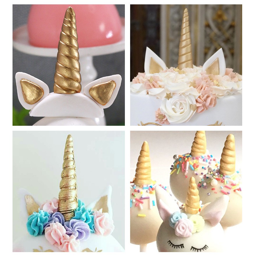 Unicorn Cake Topper 3D For Party Decoration Birthday ...
