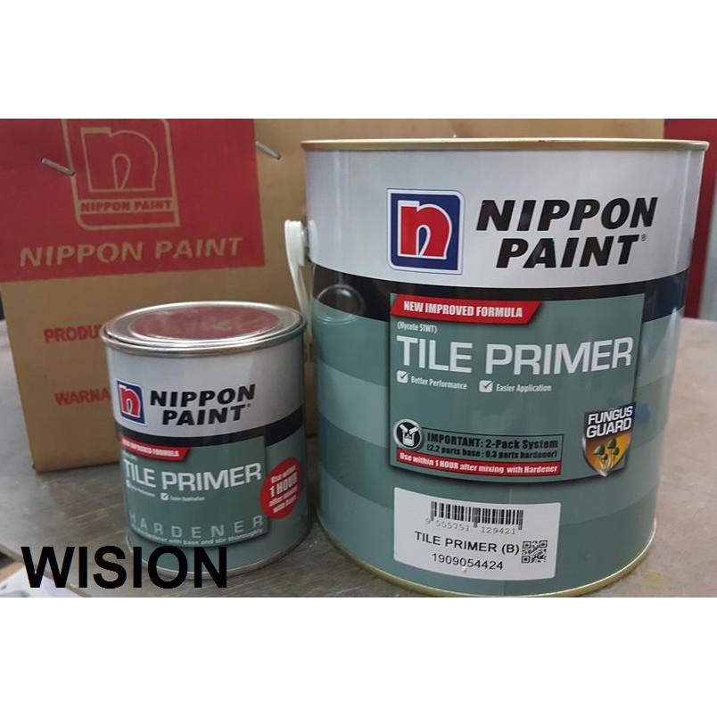 EPOXY Paint TILE PRIMER NIPPON PAINT NEW IMPROVED FORMULA HARDENER For ...