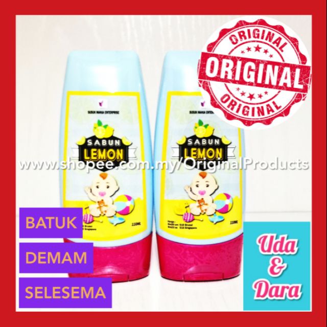 Original Hq Sabun Lemon Bath Bayi Ubat Batuk Selesema Demam Baby Susuk Manja Shopee Malaysia