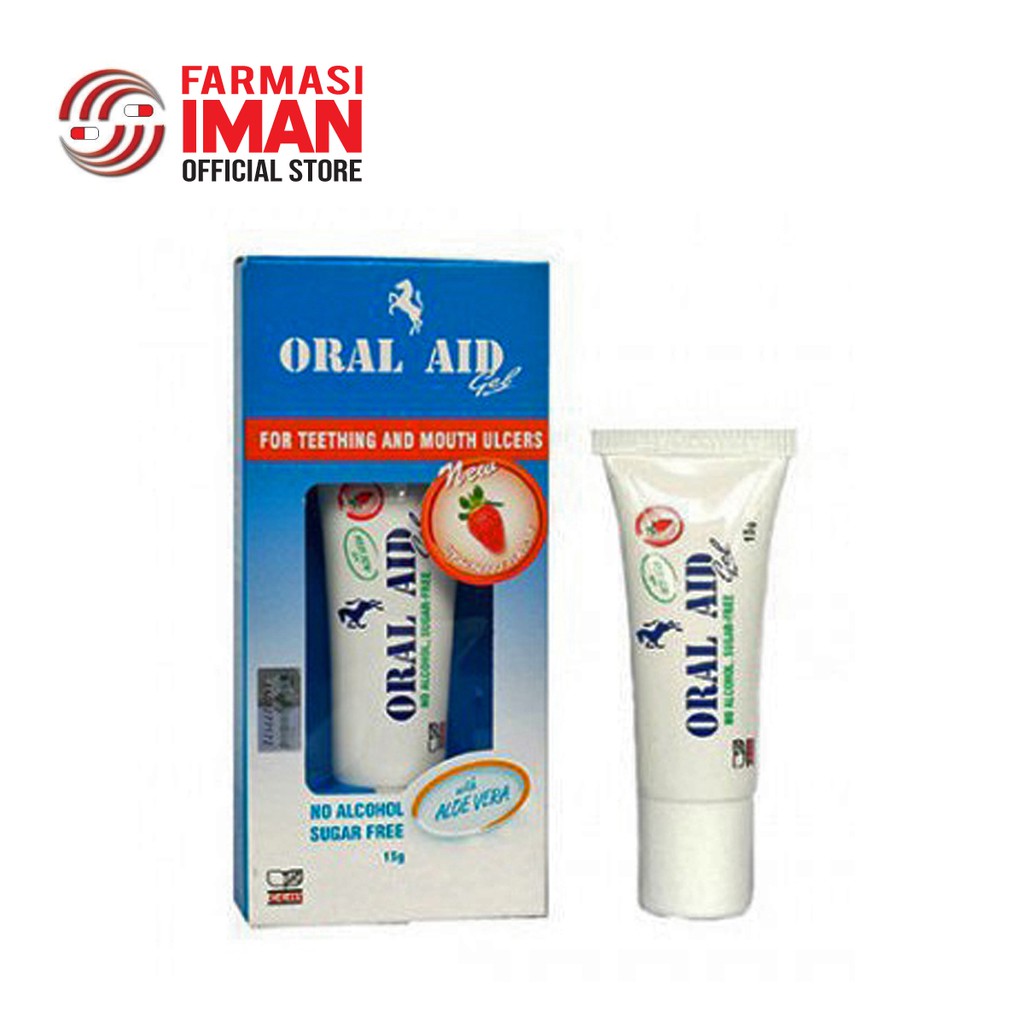 Buy Ubat Ulser Mulut - Oral Aid Strawberry 15g Exp: 11/22 