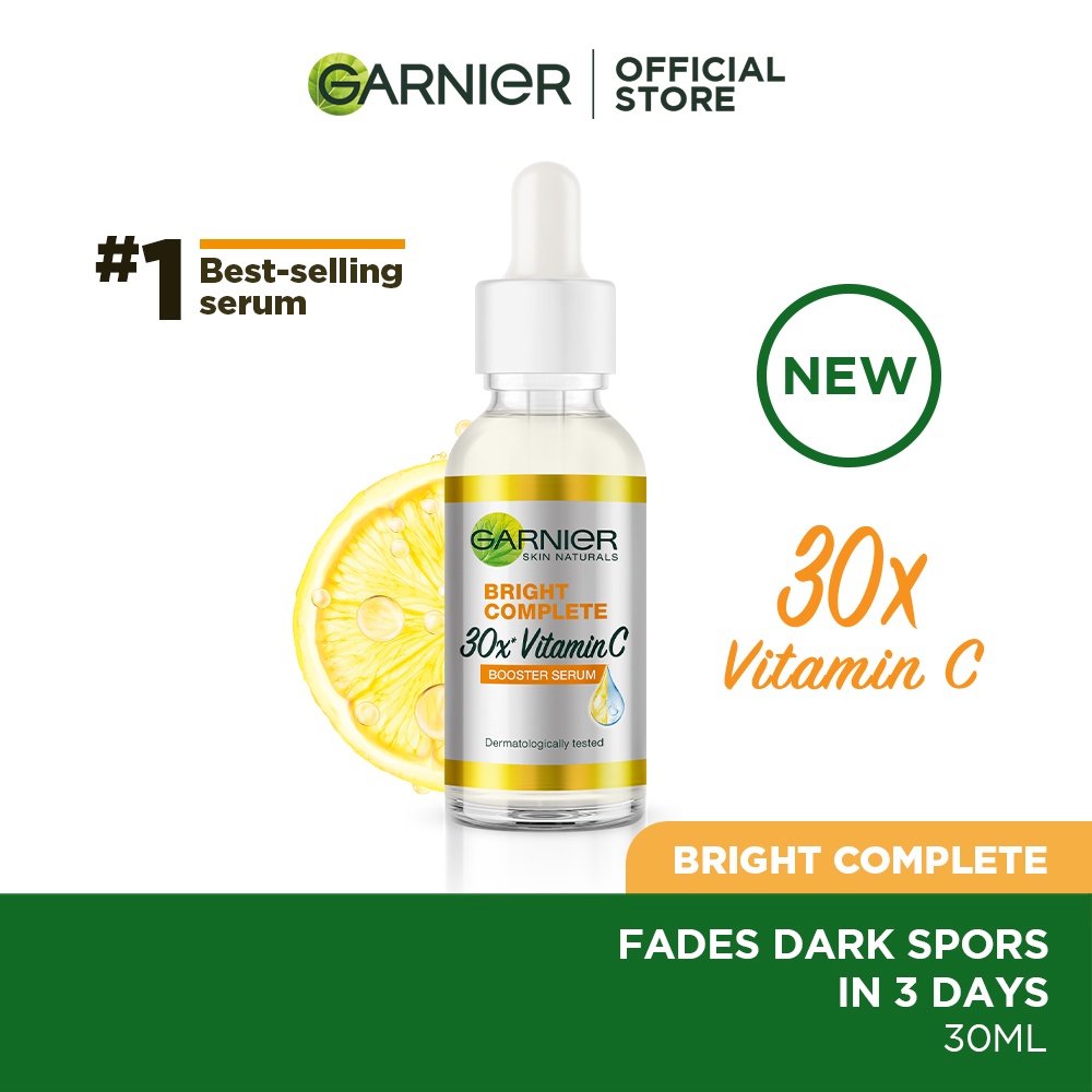 *BESTSELLER* GARNIER Bright Complete Booster Serum with Vitamin C – Fades Dark Spots (All Skin Types) 30ml