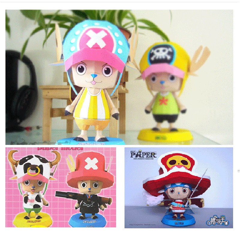 Diy Papercraft One Piece Figure Chopper Papermodel 3d Puzzle Handwork Toys Shopee Malaysia