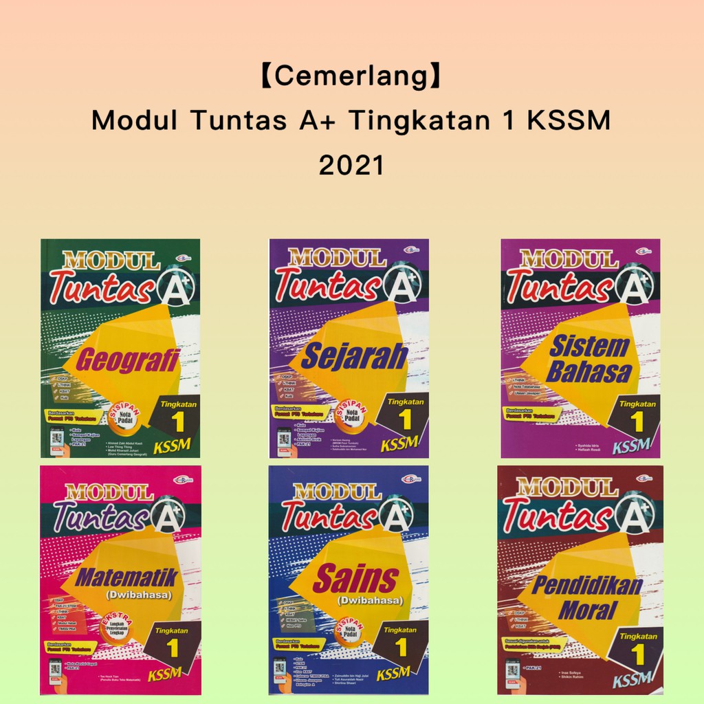 Cemerlang Buku Latihan Modul Tuntas A Tingkatan 1 Kssm 2021 Dwibahasa Shopee Malaysia