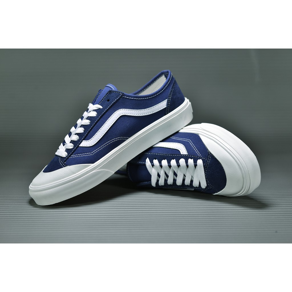 vans style 36 white blue