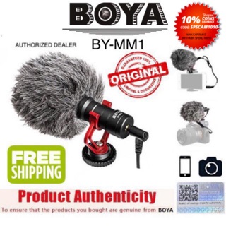 Boya BY-MM1 mic original for dslr mirrorless camera canon Nikon Sony Fuji