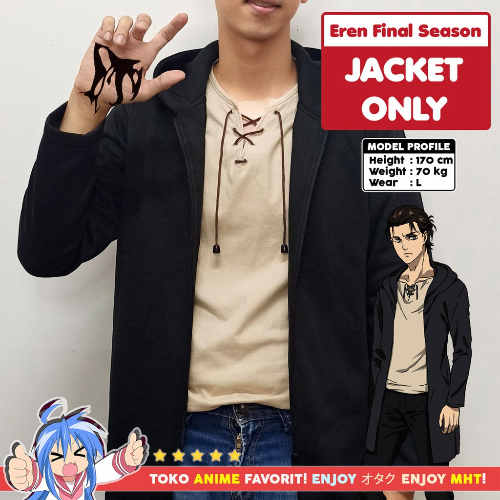 eren yeager cosplay shirt