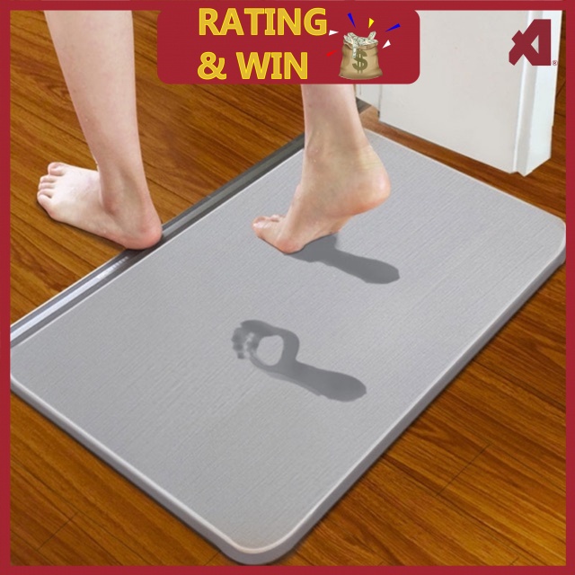 Buy Amz Water Absorption Non Slip Anti Slip Diatomite Bath Mat 硅藻土脚垫 Dry Fast Alas Kaki Awfac1990 Seetracker Malaysia