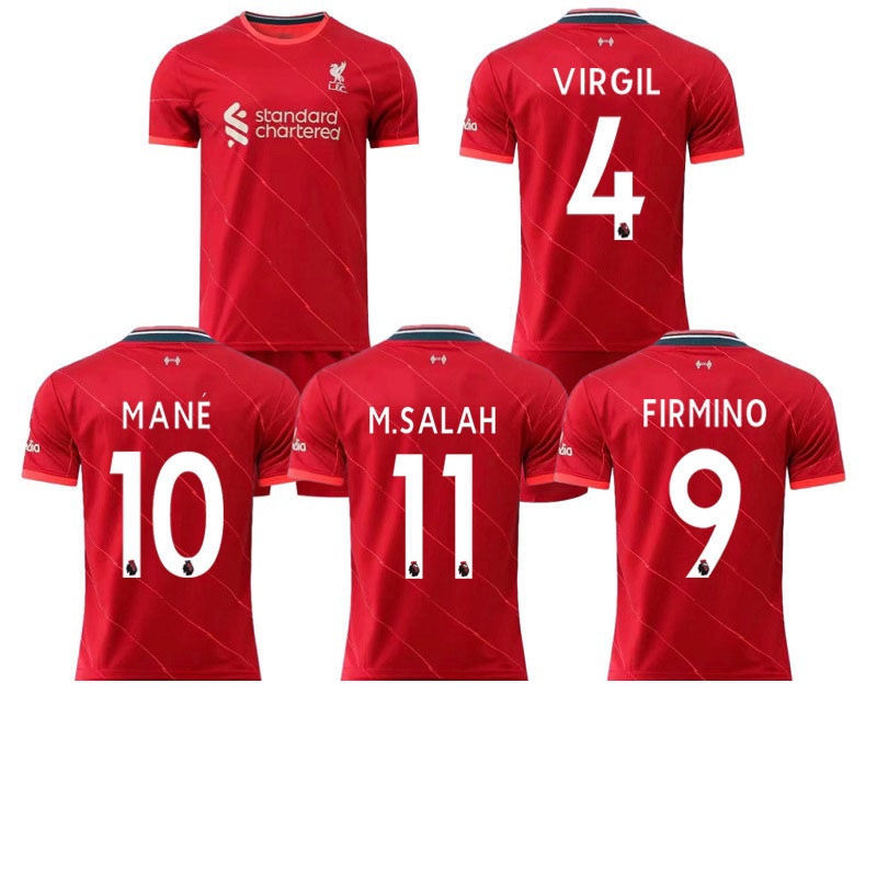 New Style Liverpool Jersey 21-22 Home No. 11 Sarah 4 Vandic Fielminno Short-Sleeved Football Uniform