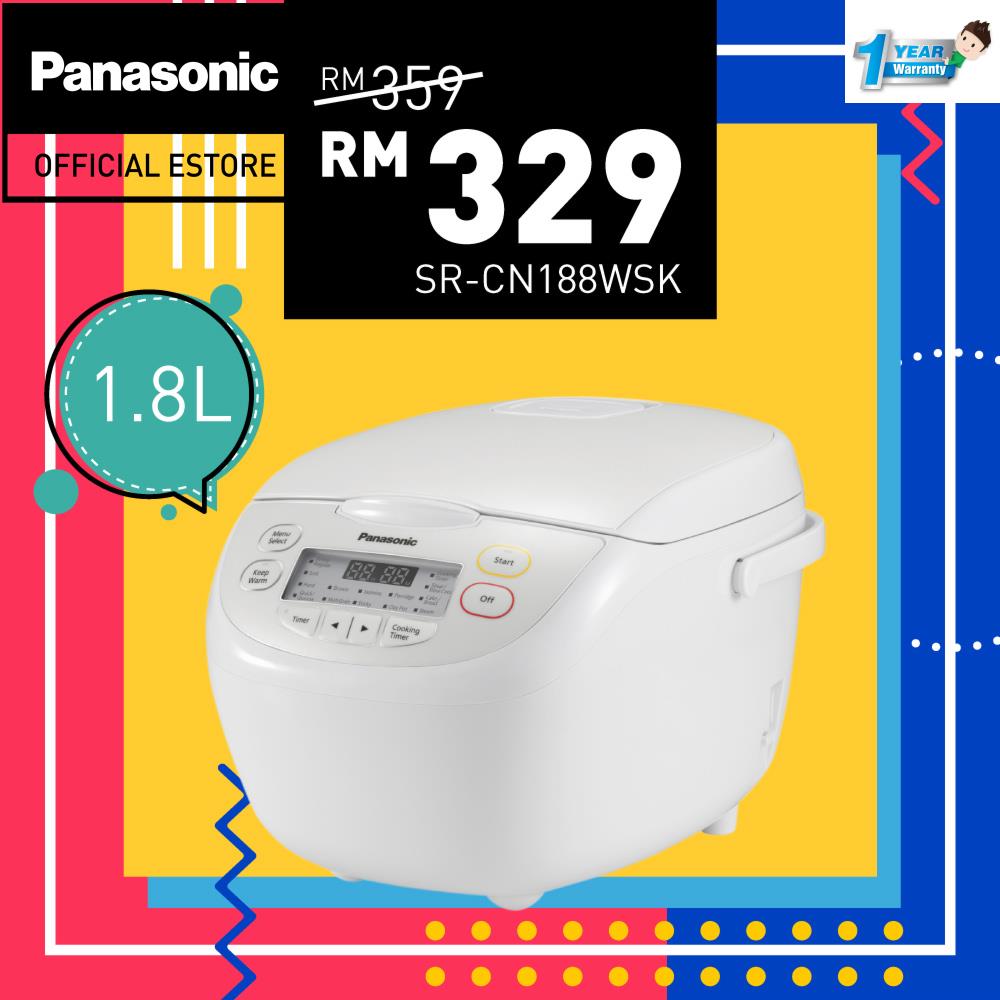 Panasonic SRCN188 JAR RICE COOKER (1.8L)SRCN188WSK Shopee Malaysia