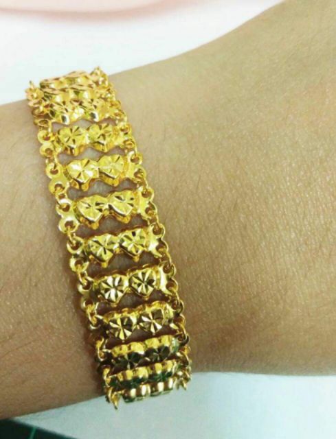 Gelang Vitara Love 2 Layer Emas 916 Tulen Shopee Malaysia