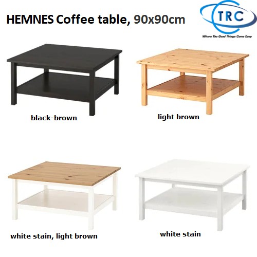 Hemnes Coffee Table 90x90cm Ikea Shopee Malaysia