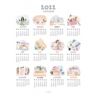 Uri Mini Pocket Calendar 2022, Mini Calendar, Calendar Card, Cute Calendar, 2022 Calendar | Shopee Malaysia