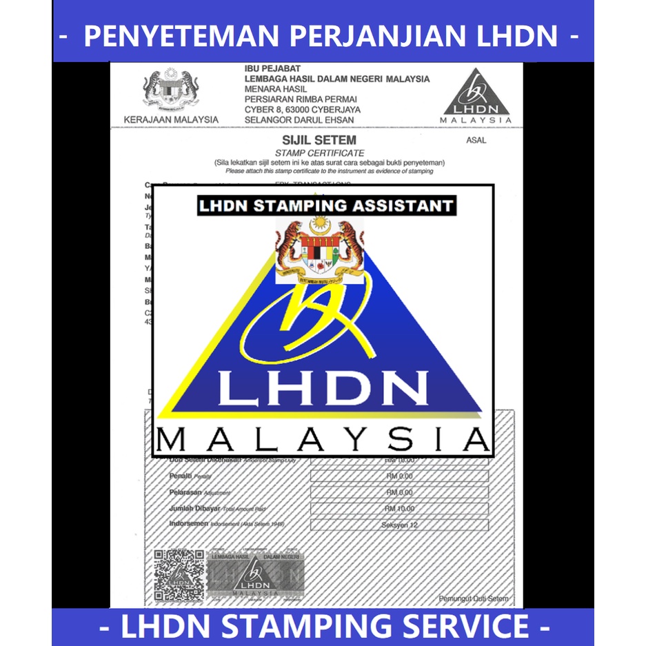 Buy Tenancy Agreement Stamping Endorsement Service Lhdn Penyeteman Perjanjian Sewa 合同 合约 Stamping Lhdn Verified Seetracker Malaysia