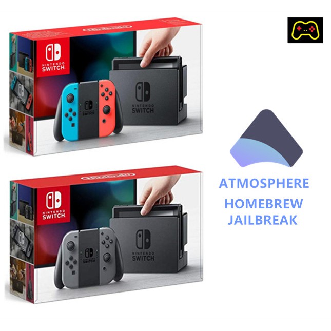 NINTENDO SWITCH ATMOSPHERE / JAILBREAK (95 NEW) + 128GB WITH 15 GAMES