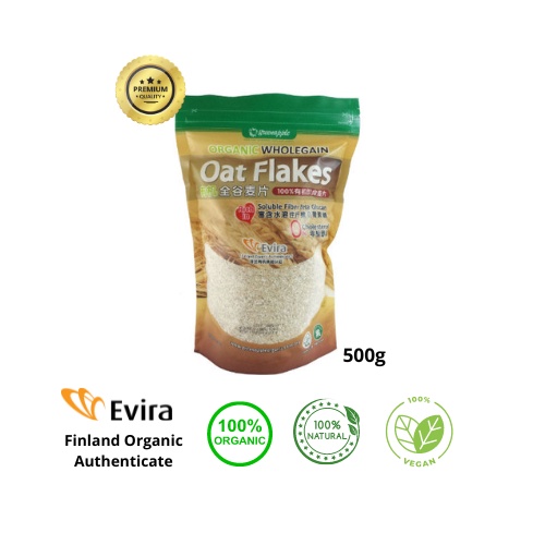 100 Premium Organic Whole Grain Oat Flakes (500g) Shopee Malaysia