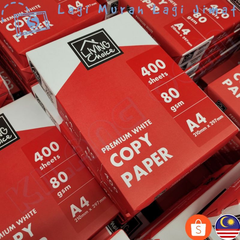 A4 Paper 70 / 80 gsm 400s Premium Photocopy Paper BORONG WHOLESALE
