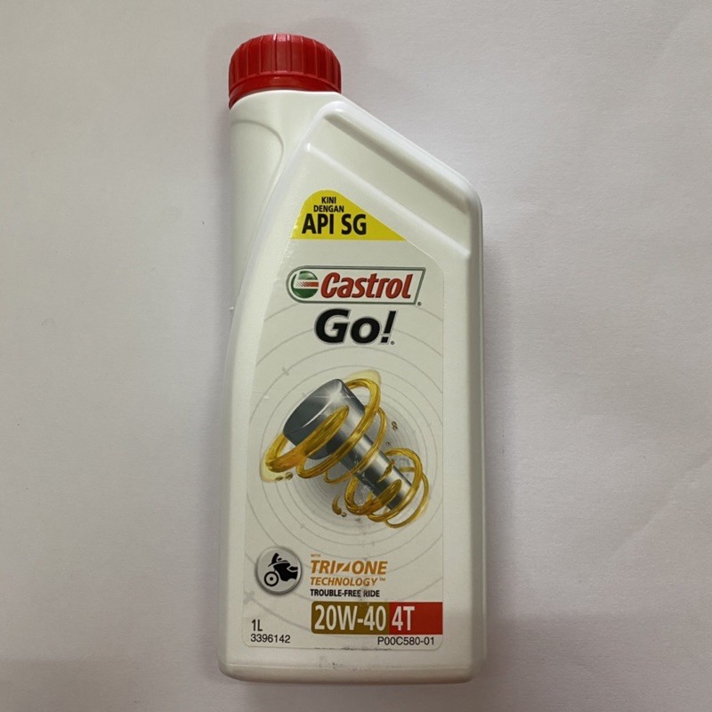 Castrol Go 4T Oil 20w40 CASTROL GO API SG (1L) | Shopee Malaysia