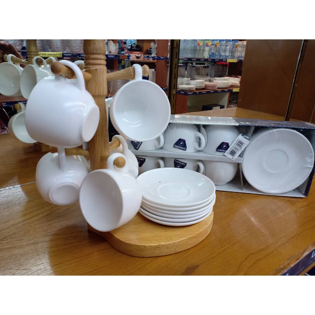 2in1 Rak Kayu Gantung Mug Cawan Mug Holder Cup Holder And Saucer Mug Stand Wooden Teko Piring Teapot Shopee Malaysia