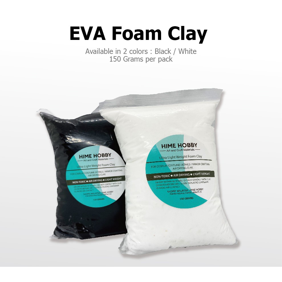 [Ready Stock] Non toxic Eva moldable foam clay for cosplay props and crafting art EVA黏土 粘土