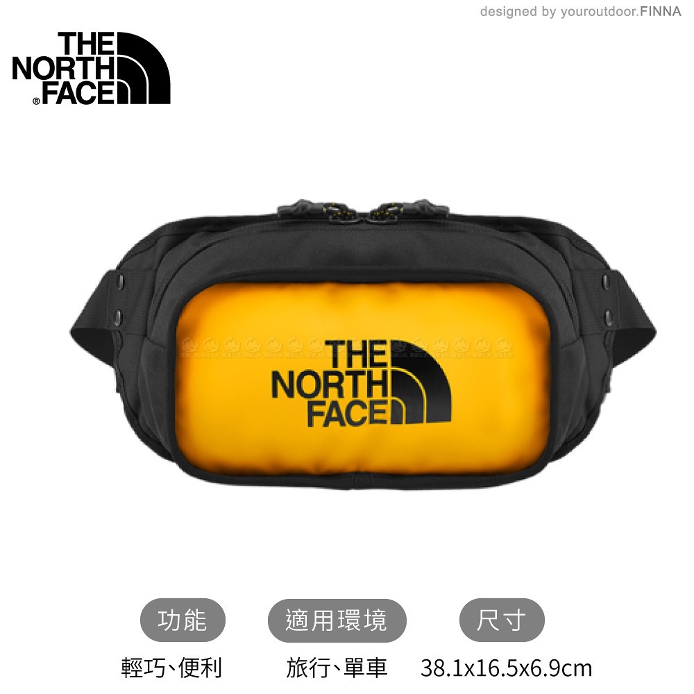 orange north face bum bag