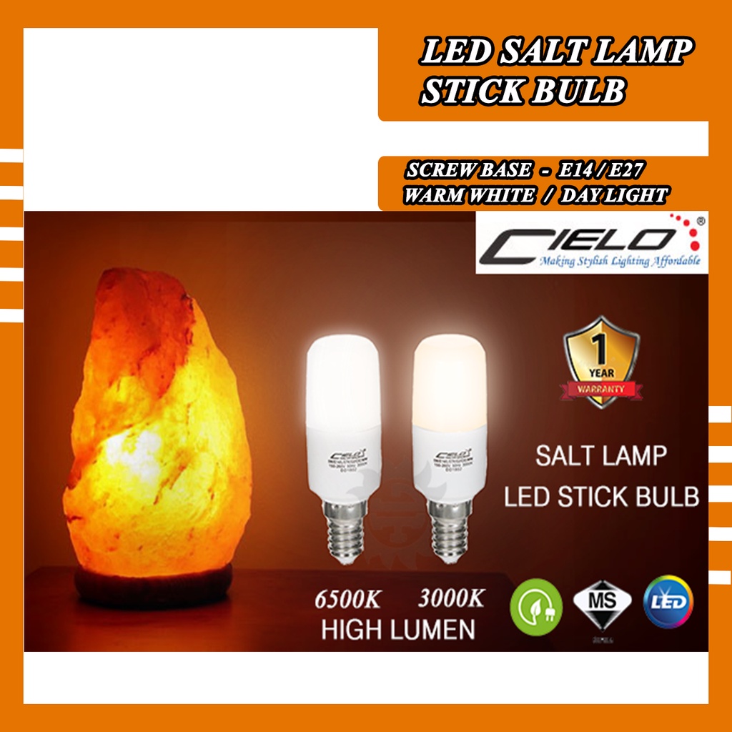 [READY] LED Salt Lamp Light Bulb Cielo 5W E14 / E27 Mini LED Stick