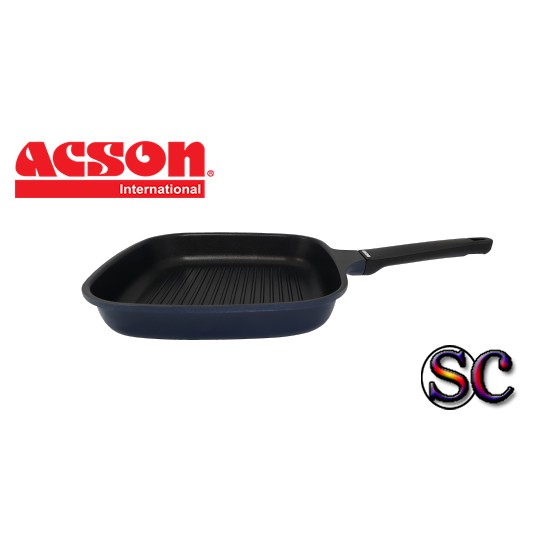 ACSON DIE-CASTING ALUMINIUM COOKWARE GRILL PAN (28CM)