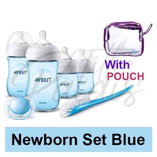 Philips Avent NATURAL Newborn Starter Set Gift Set Bottle Soother Clip ...