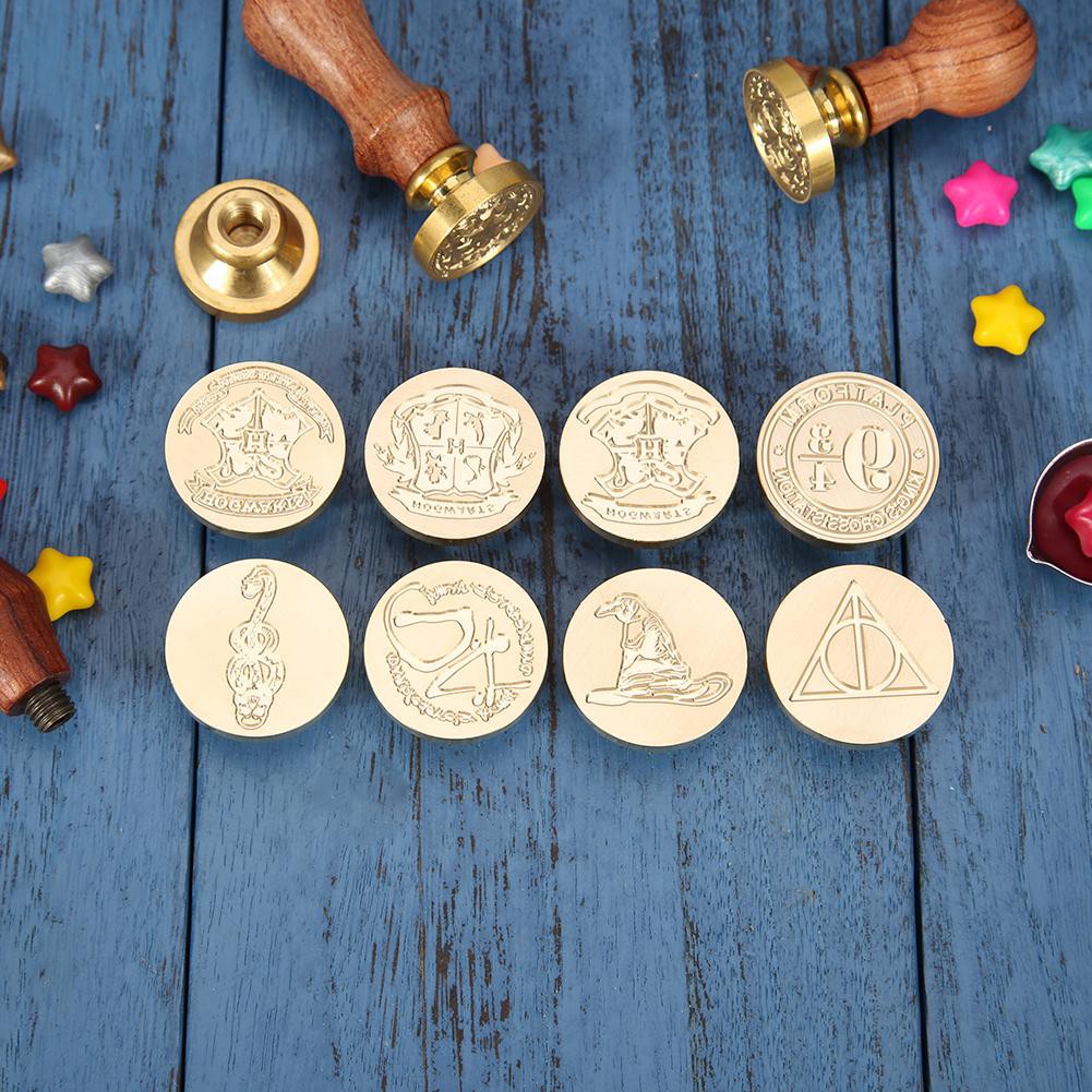 Antique Wood Handle Sealing Wax Stamps for DIY Wedding Invitations Craft Kits 