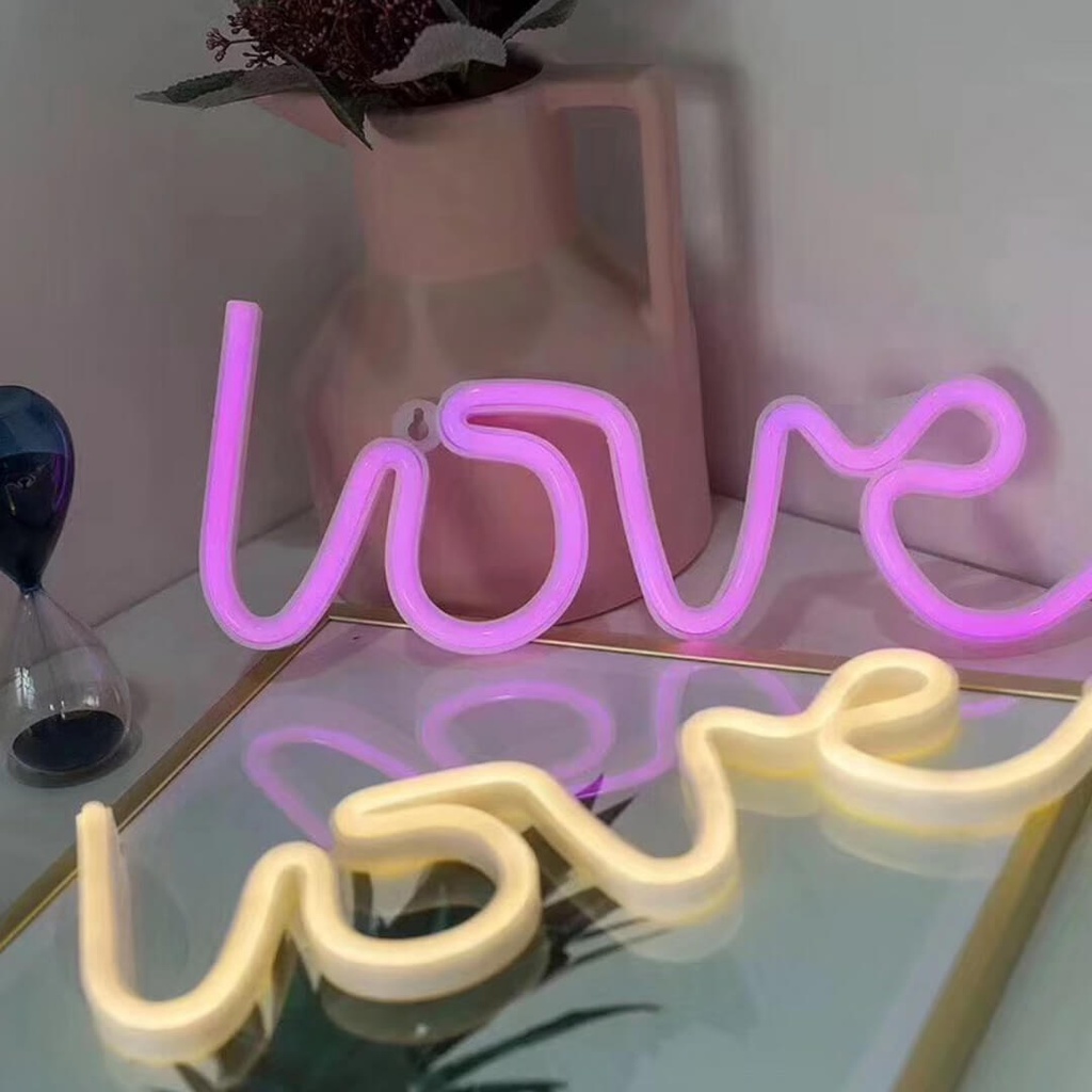 SHIOK Love Wording LED Neon Lights Magic Multicolor For Valentine's Day ...