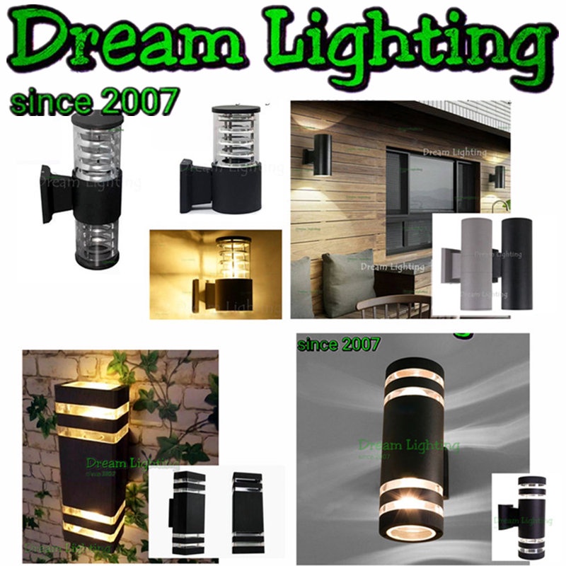 Dream Lighting / Waterproof Outdoor Wall Light Up Down Light Porch Lights Wall Lamp / Lampu luar Tiang Lampu dinding