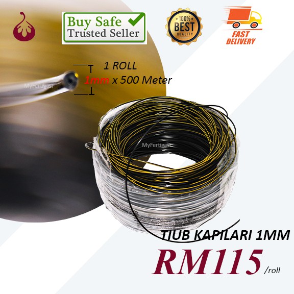 TIUB KAPILARI / TUBE CAPILLARY 1MM FERTIGASI / FERTIGATION / IRRIGATION