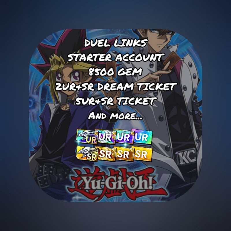 Yu Gi Oh Duel Links Account With 8500 Gem Konami Id Global Shopee Malaysia