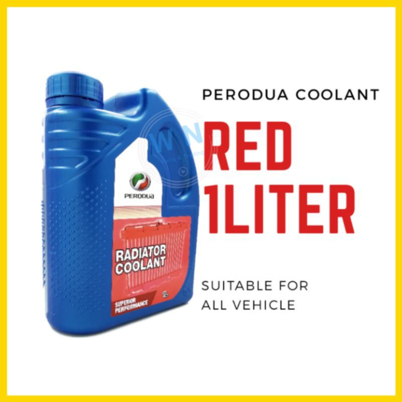 ORIGINAL PERODUA RADIATOR COOLANT RED 1 LITER MYVI ALZA AXIA BEZZA 