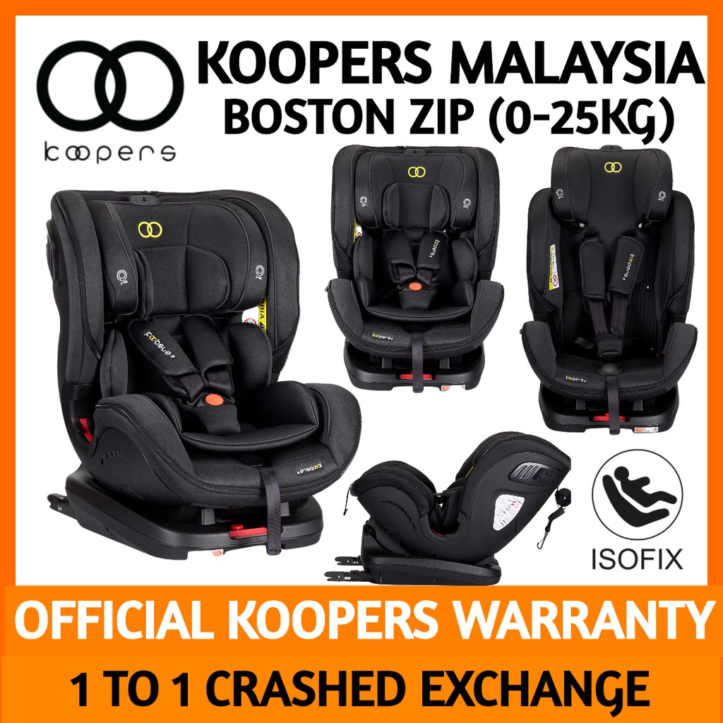 Koopers Z Series Boston ZIP Convertible Car Seat 4 Year Warranty ( 1 to